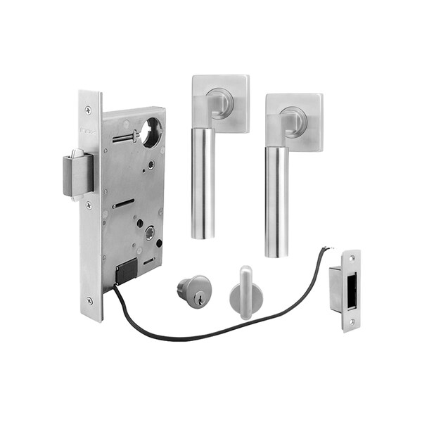 Inox 9750 Sliding Door Entry 221 Aurora 2-3/4" Backset 32D LH - XGS221-PD9750-32D-LH