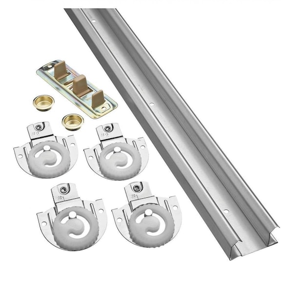 National Mfg 48 in. By-Pass Sliding Door Hardware, Galvanized - NM343061