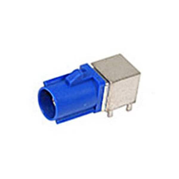 Molex 50 Ohms, Fakra Smb Jack, Right Angle, Through Hole, Zinc Alloy Body, Keying Option B, Natural - 734036801