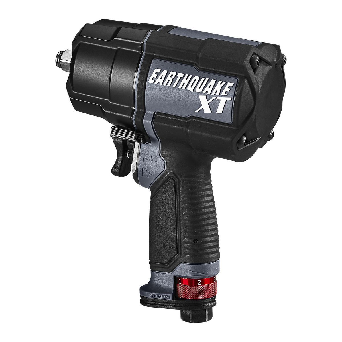 Terremoto Xt 1/2 pulgadas. Llave de impacto de aire de compuesto de ultra torque, martillo gemelo, 1500 pies-lb - 70080