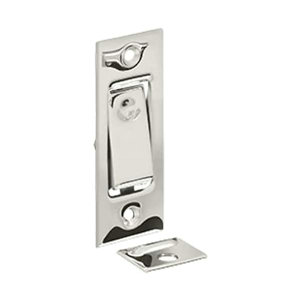 Patioplus Jamb Pocket Door Bolts, Bright Nickel - Solid - PA2667174