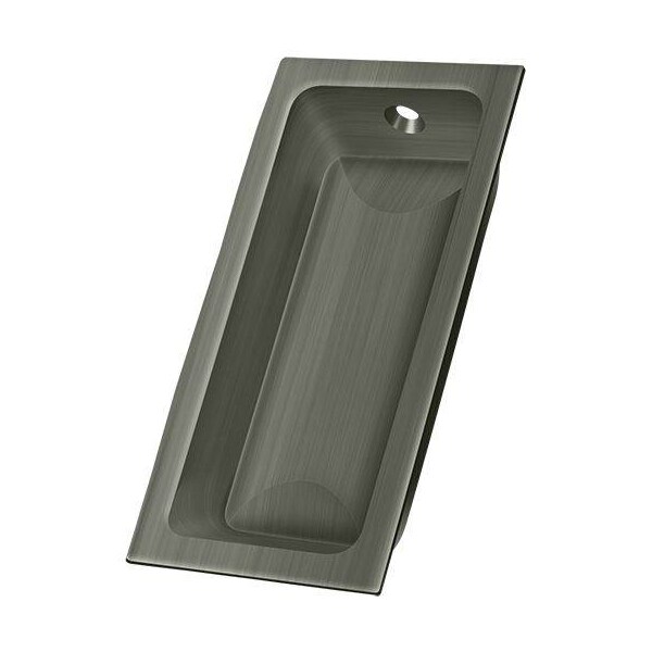 Deltana Flush Pull, Large, 3-5/8" X 1-3/4" X 1/2" Antique Nickel - FP227U15A