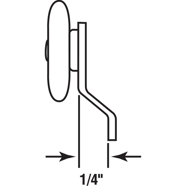 Prime-Line Prime-Line 7/8 in. D X 1/4 in. L Nylon/Steel Roller Assembly 2 pk - 16216-F