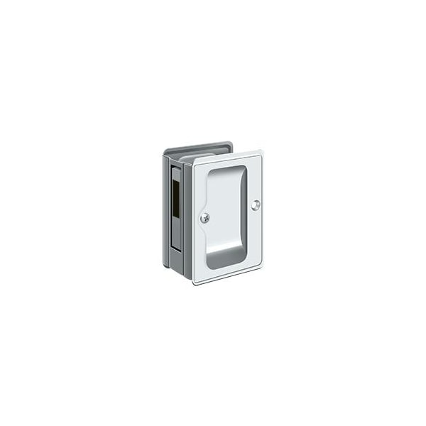 Deltana Hd Pocket Lock, Adj, 3-1/4" X 2 1/4" Sliding Door Rcvr Bright Chrome - SDAR325U26