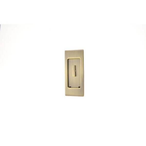 Baldwin Small Santa Monica Antique Brass Sliding Door Locks Antique Brass - PD006.050.KT