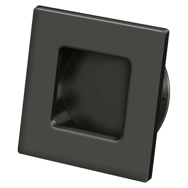 Deltana Square Heavy Duty Flush Pull Oil Rubbed Bronze 2-3/4" - FPS234U10B