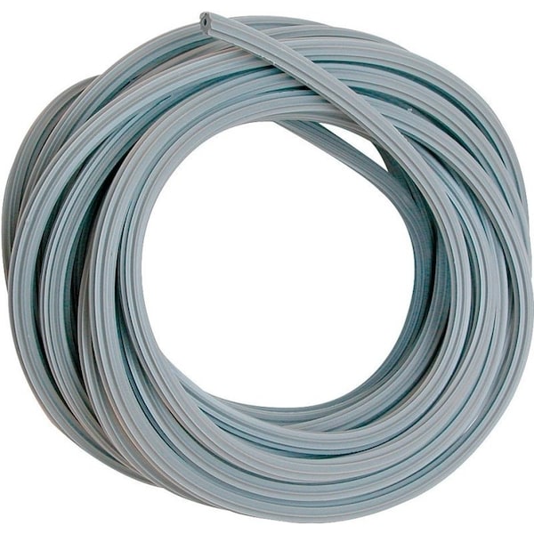 Make-2-Fit Screen Retainer Spline, 0230 in D, 250 ft L, Vinyl, Gray, Round - P 7705