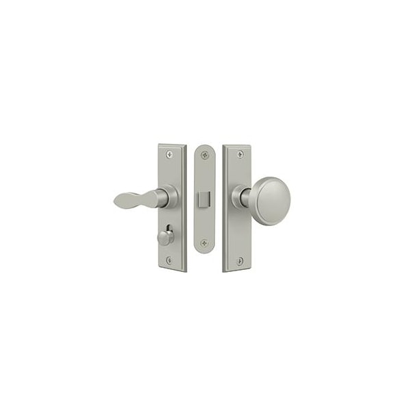 Deltana Storm Door Latch, Square, Mortise Lock Satin Nickel - SDML334U15