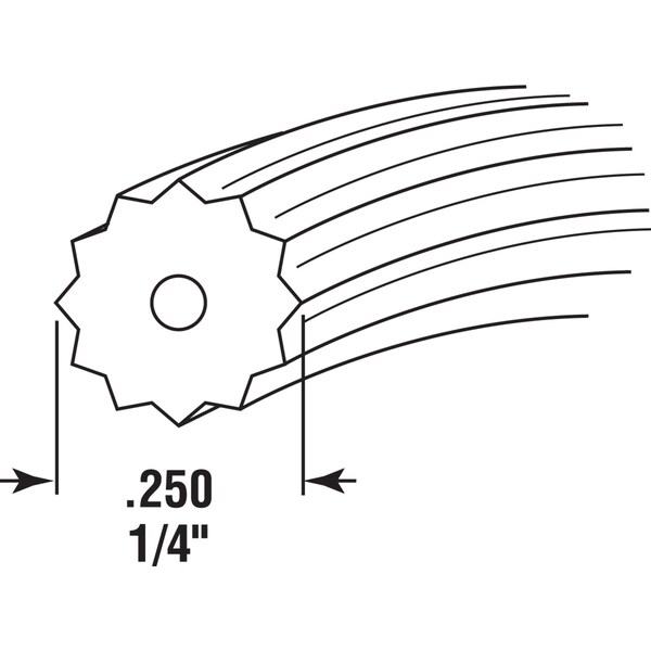 Prime-Line Prime-Line 0.25 in. D X 250 ft. L Screen Spline - P7604