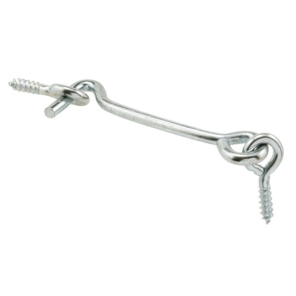 Prime-Line Hook and Eye Latch, Steel Construction, Zinc Plated, 2-1/2 in. Reach 2 Pack - K 5036-A