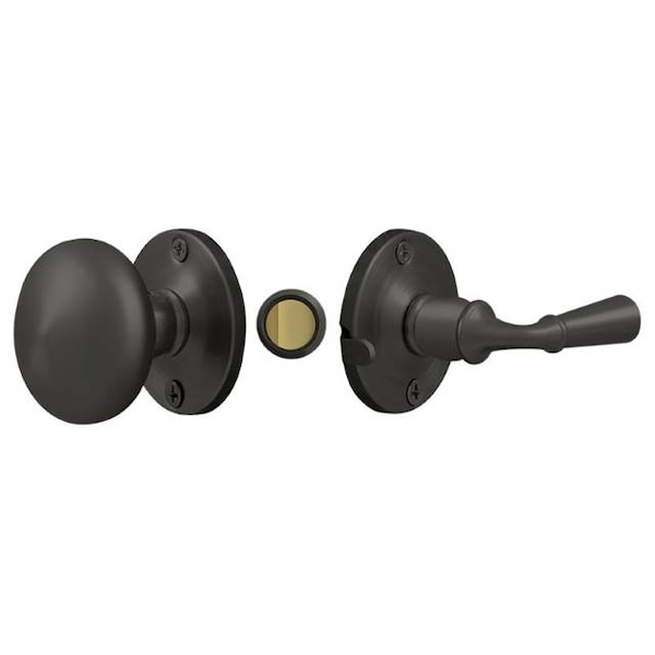 Deltana Storm Door Latch, Round, Tubular Lock Oil Rubbed Bronze - SDL980U10B