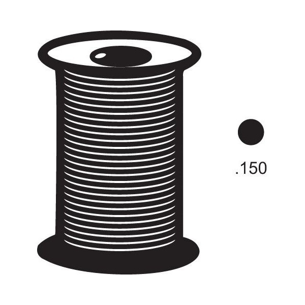 Strybuc .150 Solid Spline Foam Black - 66-55