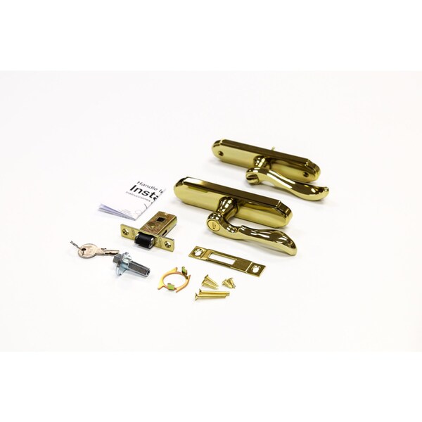 Larson Larson M2 Bright Brass Gold Zinc Mortise Latch 1 pk - CH3020701