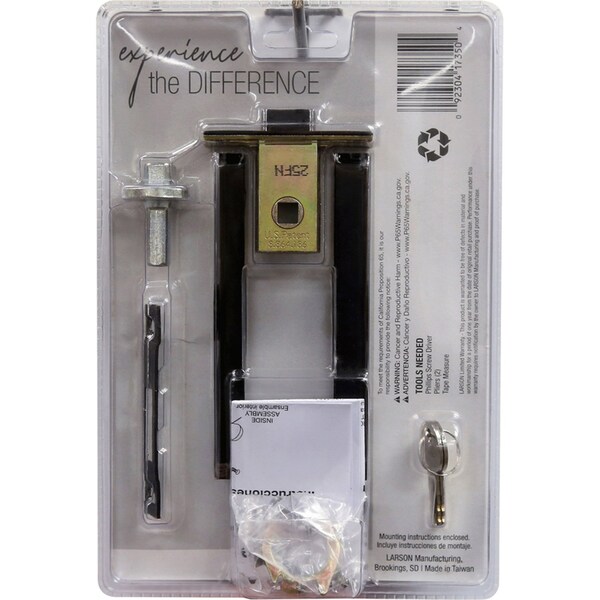 Larson Larson M2 Bright Brass Gold Zinc Mortise Latch 1 pk - CH3020701