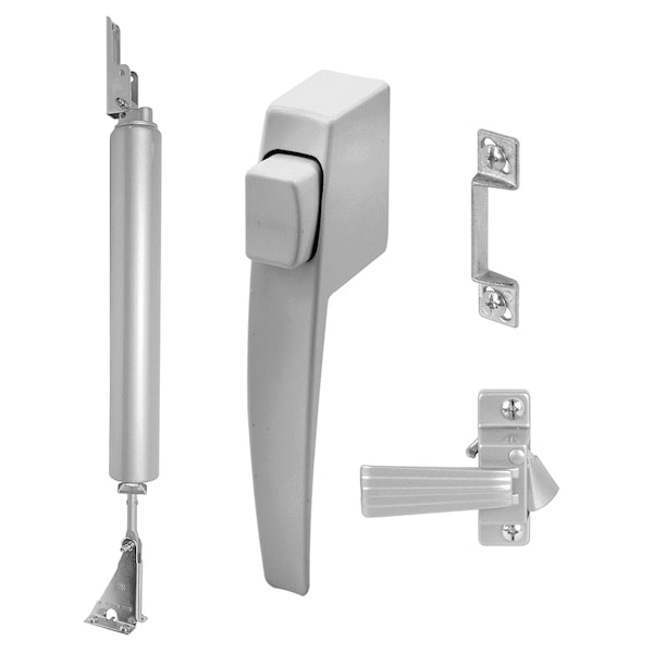 Prime-Line OEM Closer Kit, Aluminum Color, Includes Closer, In/Outside Latch Single Pack - K 5376