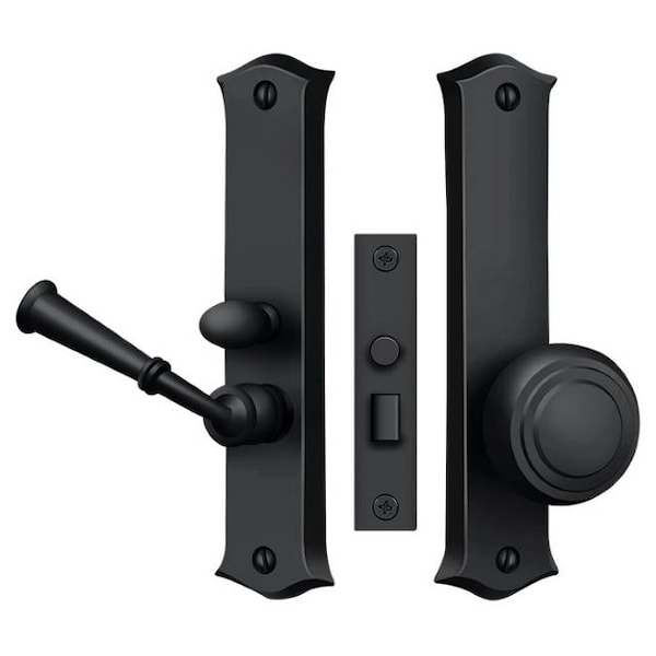 Deltana Storm Door Latch, Classic, Mortise Lock Black - SDL688U19
