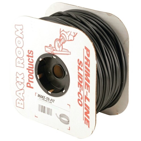 Make-2-Fit Make-2-Fit P7552 Screen Retainer Spline, 500 ft L, Vinyl, Black - P7552