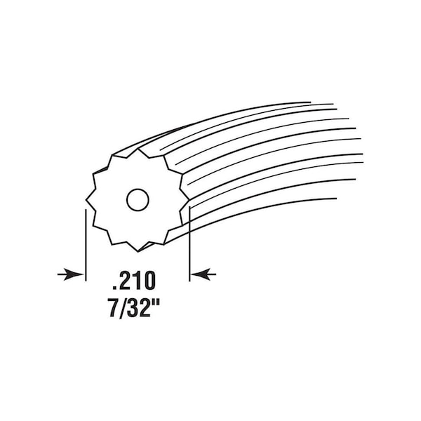Make-2-Fit Screen Retainer Spline, 0.210 in D, 25 ft L, Vinyl, Black, Round - P7527