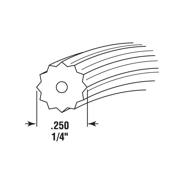 Make-2-Fit Screen Retainer Spline, 0.250 in D, 250 ft L, Vinyl, Gray, Round - P7709
