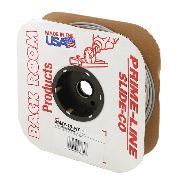 Prime-Line 9/64 in. x 250 ft. Gray Spline 1 Roll - P 7661