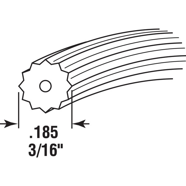 Prime-Line Prime-Line 0.185 in. D X 500 ft. L Screen Spline - P7946