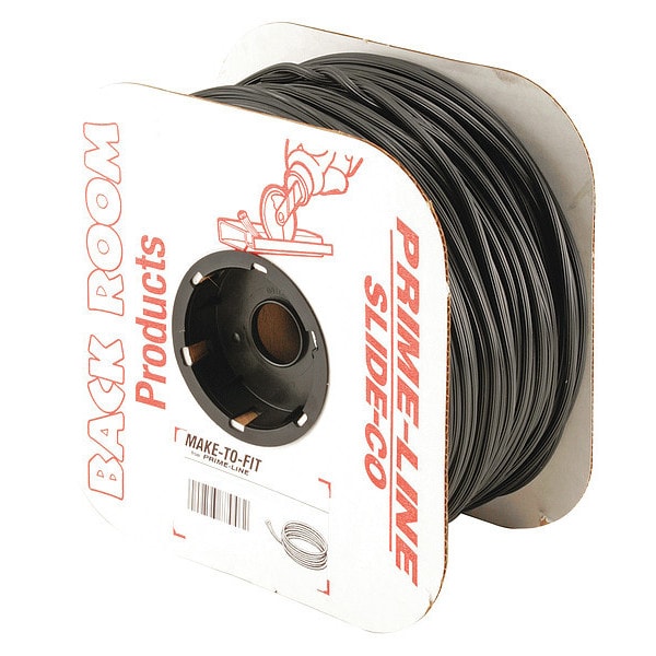Primeline Tools Screen Retainer Spline, 0.200 in. Diameter, Black Vinyl, 500 ft. (1 Roll) - MP7592