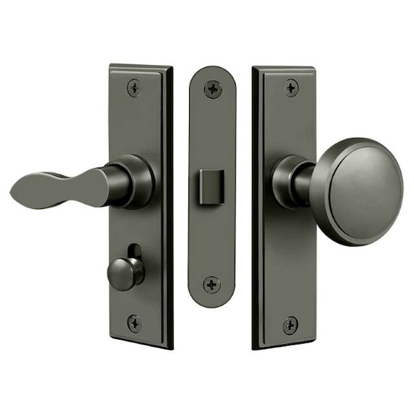Deltana Storm Door Latch, Square, Mortise Lock Antique Nickel - SDML334U15A