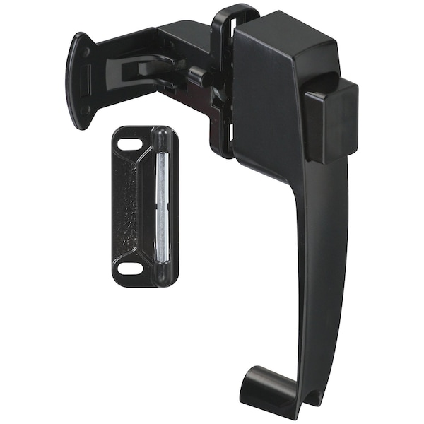 National Hardware National Hardware Satin Black Zinc Push Button Latch 1 pk - N178-350