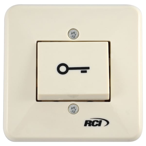 Rci RCI 909 Series Flush Mount Rocker Switch Pushbutton, Beige Finish - 909F-MO