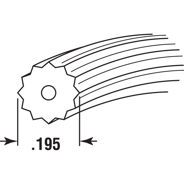 Prime-Line Screen Retainer Spline, 0.195 in., 25 foot, Black Single Pack - P 7950