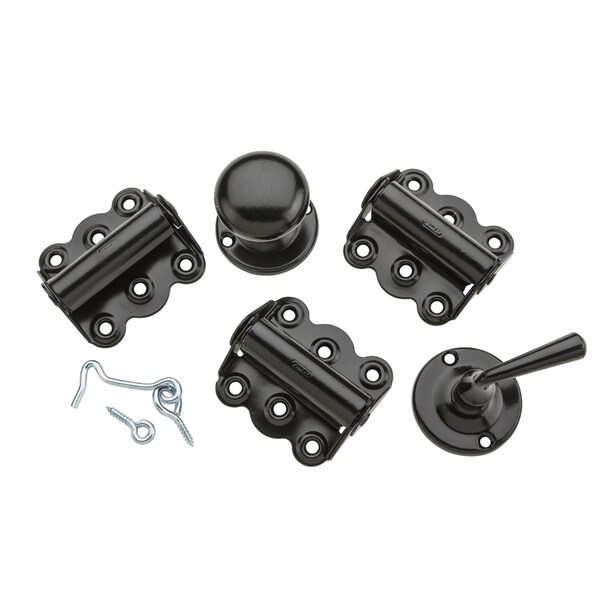 National Hardware National Hardware Black Steel Screen/Storm Door Hardware Set 1 pk - N100-014