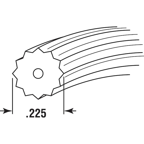 Prime-Line Screen Retainer Spline, 0.225 in., 25 ft., Black (Single Pack) - P 7970