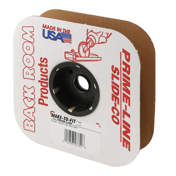 Prime-Line 1/8 in. x 250 Foot, Gray Spline Roll 1 Roll - P 7649