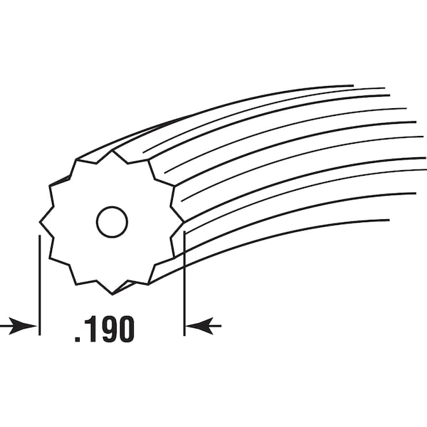 Prime-Line Screen Retainer Spline, 0.195 in., 25 foot, Black Single Pack - P 7525
