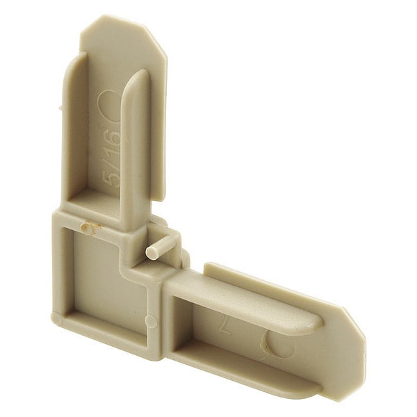 Primeline Tools Screen Frame Corner, 5/16 in. by 3/4 in., Almond Plastic (50 Pack) - MP7871-50
