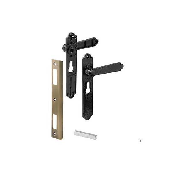 Prime-Line Diecast, Black Dimpled, Security Screen or Storm Door Lever (1 Set) - K 5063