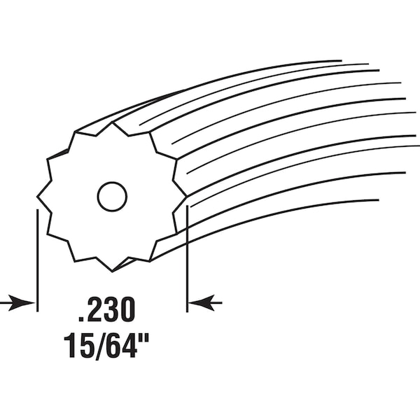 Prime-Line Prime-Line 0.23 in. D X 3000 in. L Screen Spline - P7601