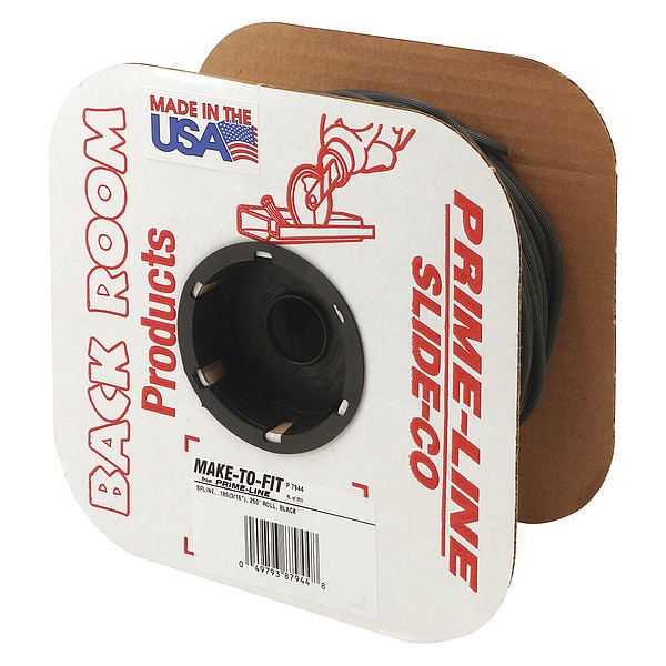 Primeline Tools Screen Retainer Spline, 0.185 in. (3/16 in.), Black, 250 ft. (1 Roll) - MP7944