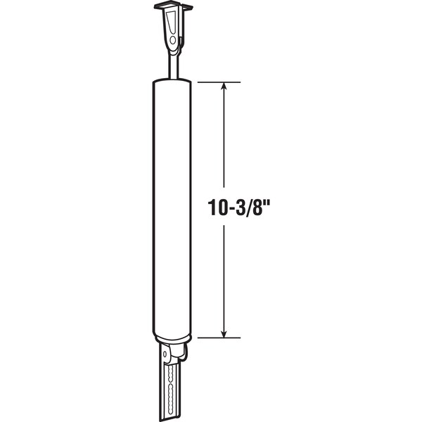Prime-Line Heavy Duty Pneumatic Storm Door Closer, Brown, 10-3/8 in. Long (Single Pack) - K 5174