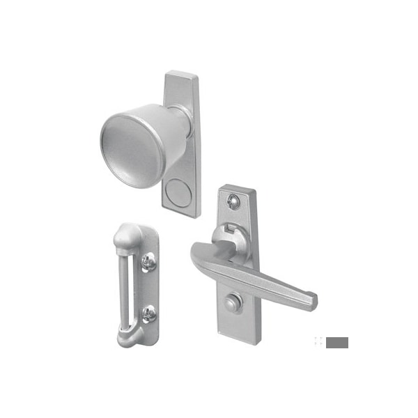 Prime-Line Tulip Knob Latch, 1-3/4 in. Mounting Holes, Aluminum (Single Pack) - K 5000