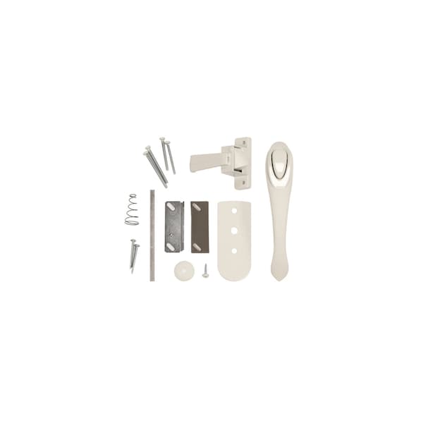 Larson Larson Euro Zinc-Plated White Zinc Push Button Latch 1 pk - CH2000301