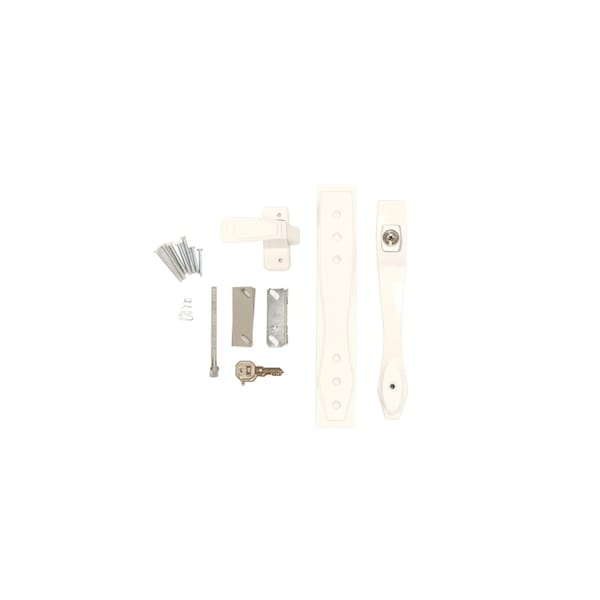 Larson Larson Heavy Duty Zinc-Plated White Zinc Push Button Keyed Latch 1 pk - CH2010301