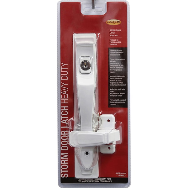 Larson Larson Heavy Duty Zinc-Plated White Zinc Push Button Keyed Latch 1 pk - CH2010301