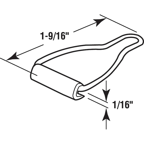 Prime-Line Spline Bail Latch for Spline Channel, Aluminum 4 Pack - L 5781
