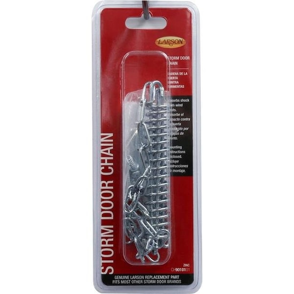 Larson Larson 5035263 Zinc-Plated Mill Steel Storm Door Wind Chain; Mill - 9 Piece - 5035263