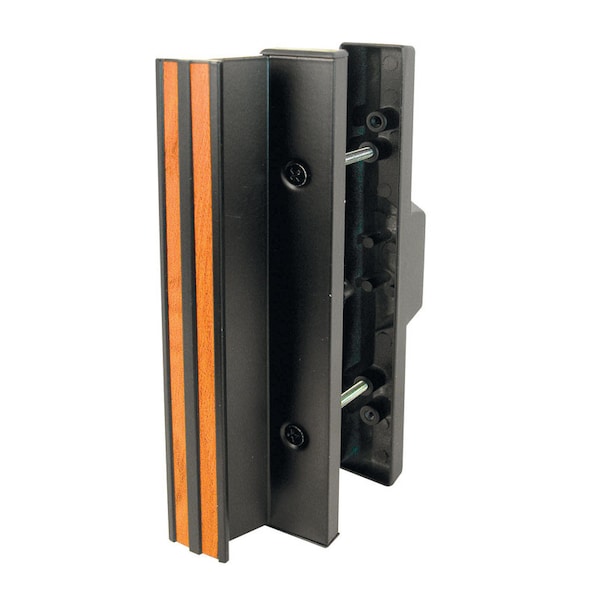 Prime-Line Prime-Line Wood Tone Steel Outdoor Sliding Glass Door Lock Set - 141841