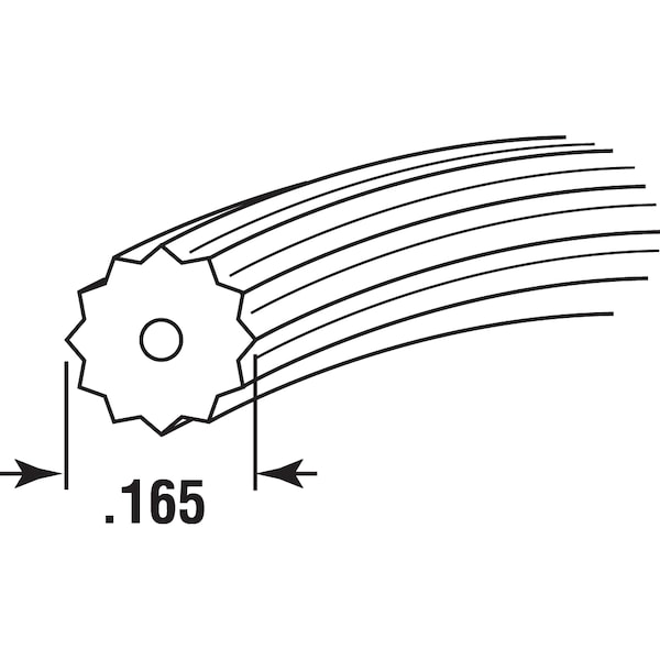 Prime-Line 0.165 in. x 250 ft. Roll Gray Spline 1 Roll - P 7673
