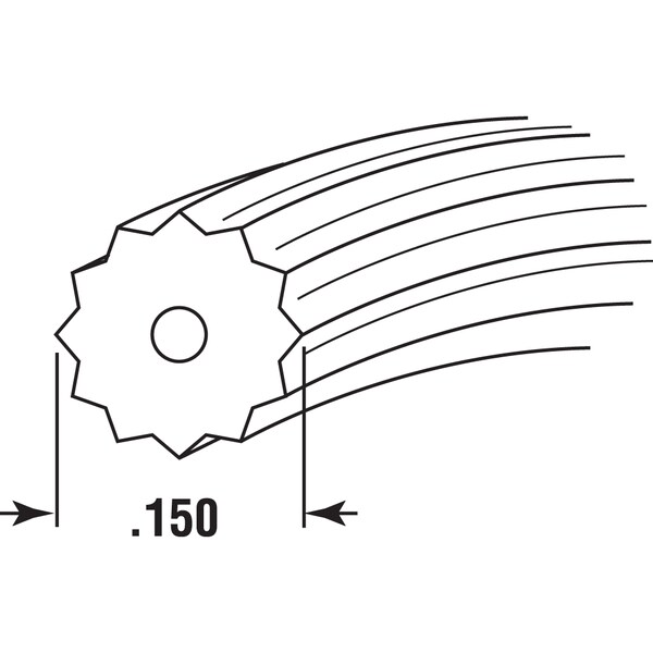 Prime-Line Screen Retainer Spline, 0.150 in., 25 foot, Black Single Pack - P 7533