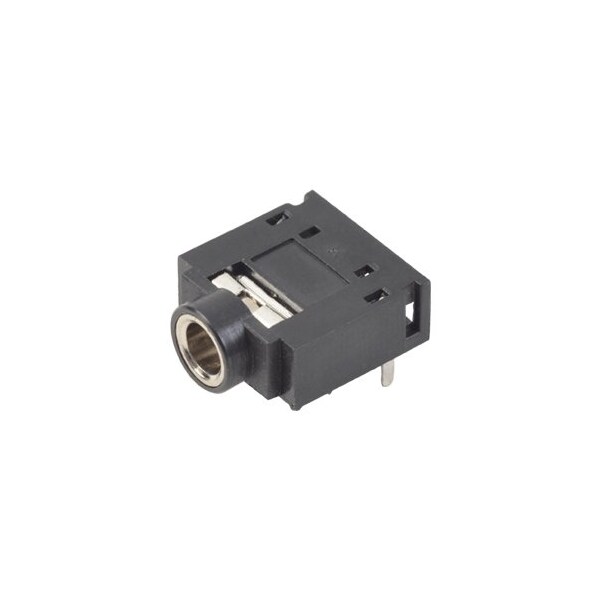 Cui Devices Phone Connectors 3.5 Mm, Stereo, Right Angle, Through Hole, Isolated Ground, 3 Conductors, 0 2 - SJ1-3525NG-GR