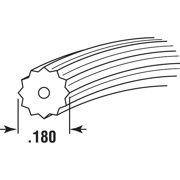 Prime-Line Screen Retainer Spline, 0.180 in., 250 ft. Roll, Black (1 Roll) - P 7583